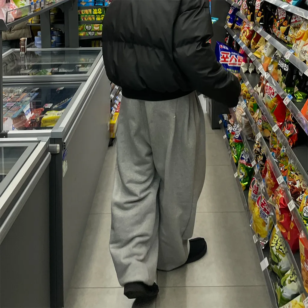 (ユニセックス) ピンタックワイドイージーパンツ