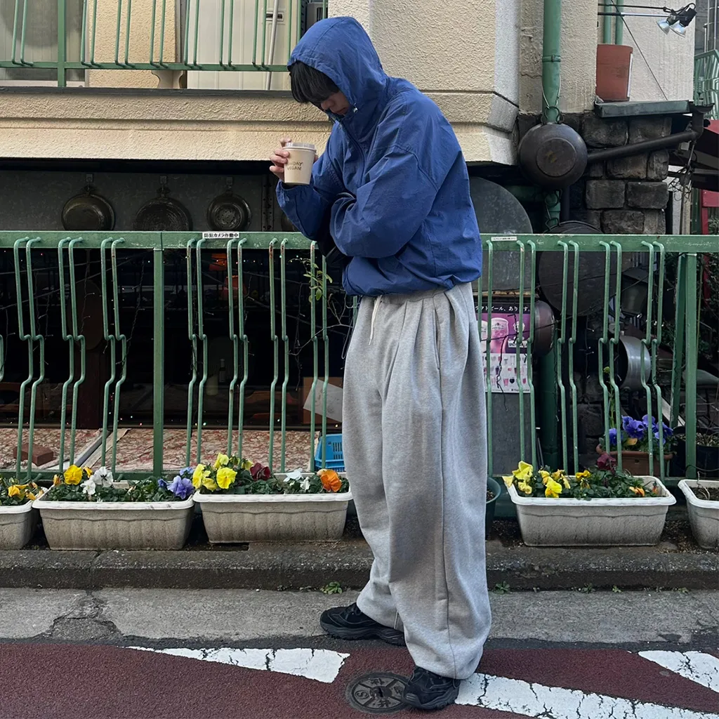(ユニセックス) ピンタックワイドイージーパンツ