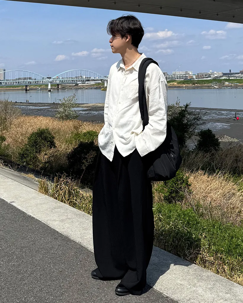 インバーテッドタックワイドスラックス