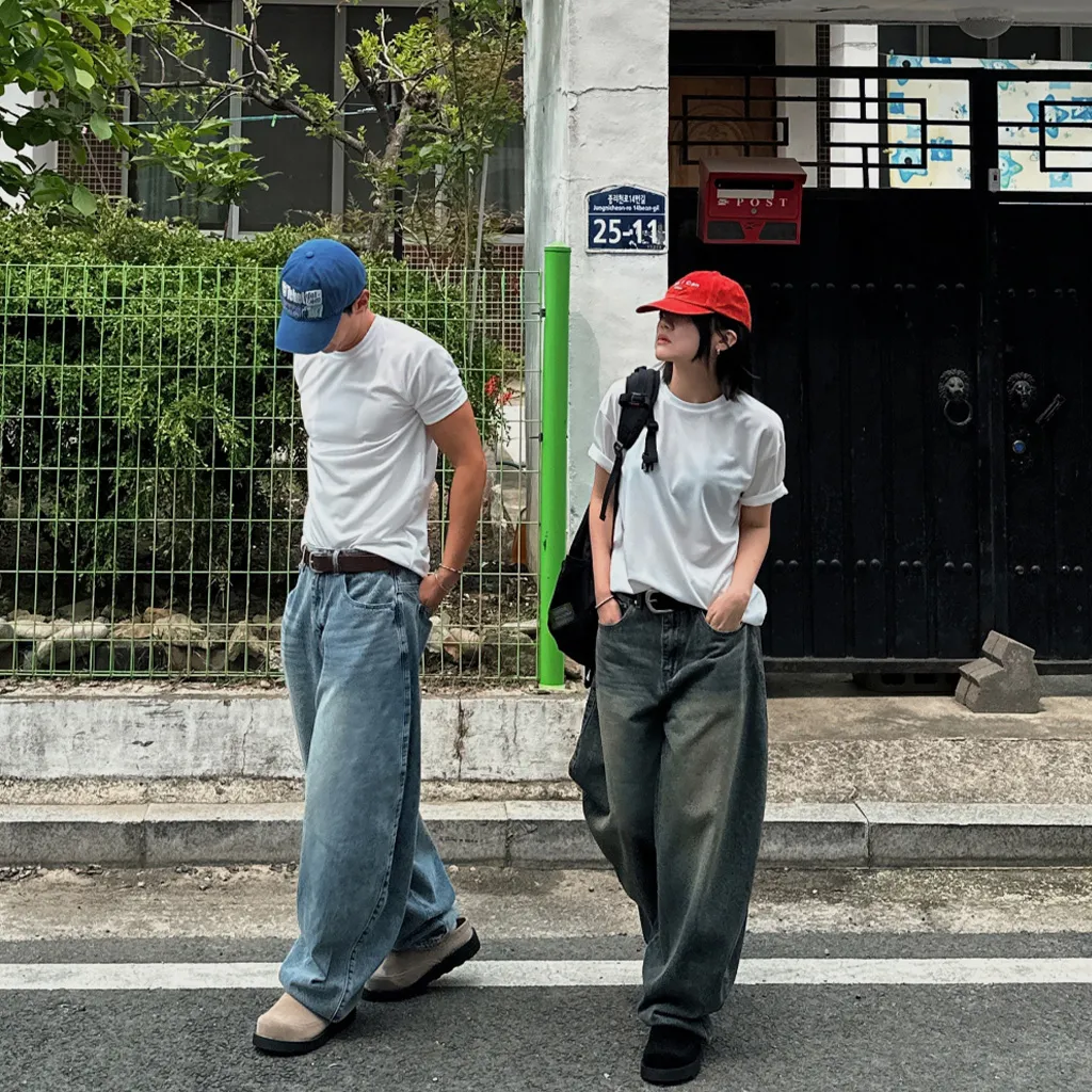 [ユニセックス] バルーンワイドデニムパンツ
