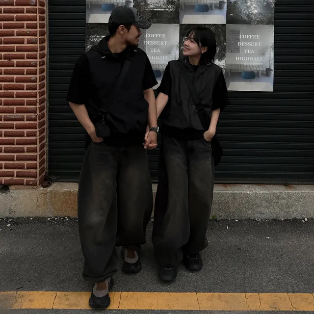 [ユニセックス] バルーンワイドデニムパンツ