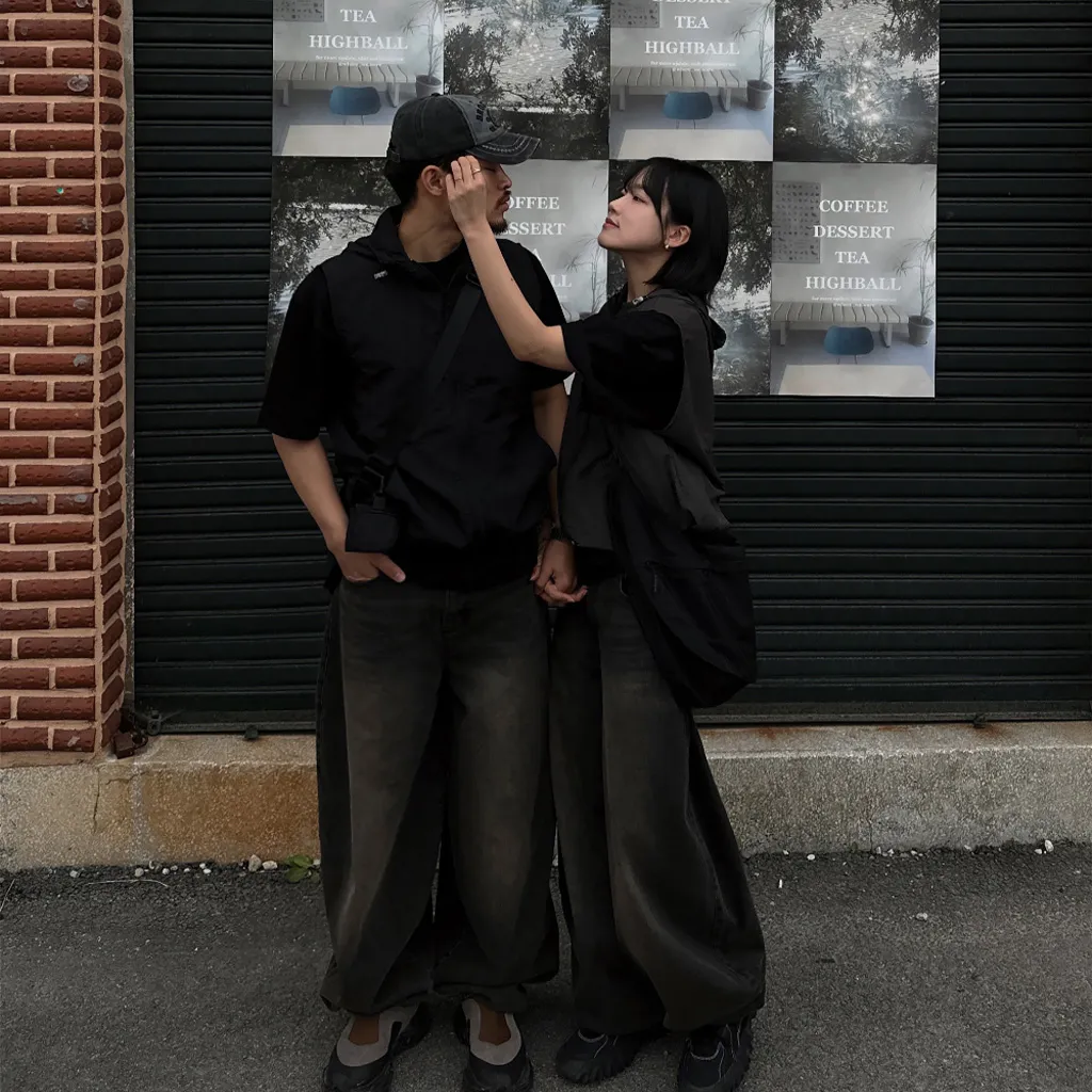 [ユニセックス] バルーンワイドデニムパンツ