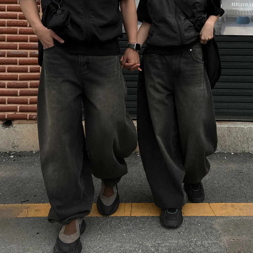 [ユニセックス] バルーンワイドデニムパンツ
