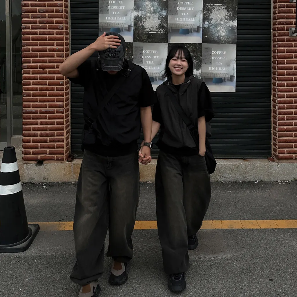 [ユニセックス] バルーンワイドデニムパンツ