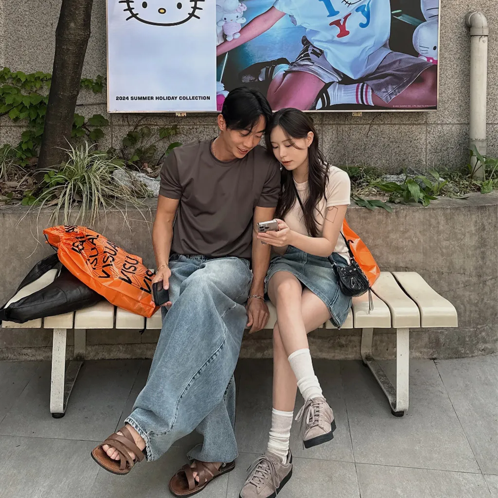 [ユニセックス] バルーンワイドデニムパンツ