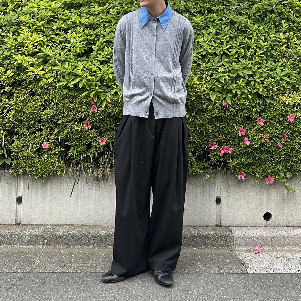 タックデザインワイドスラックス