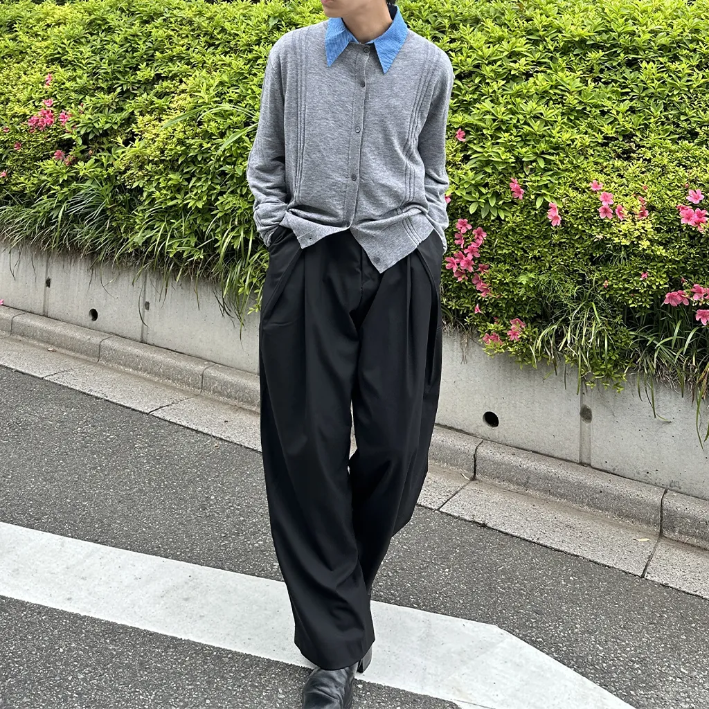 タックデザインワイドスラックス