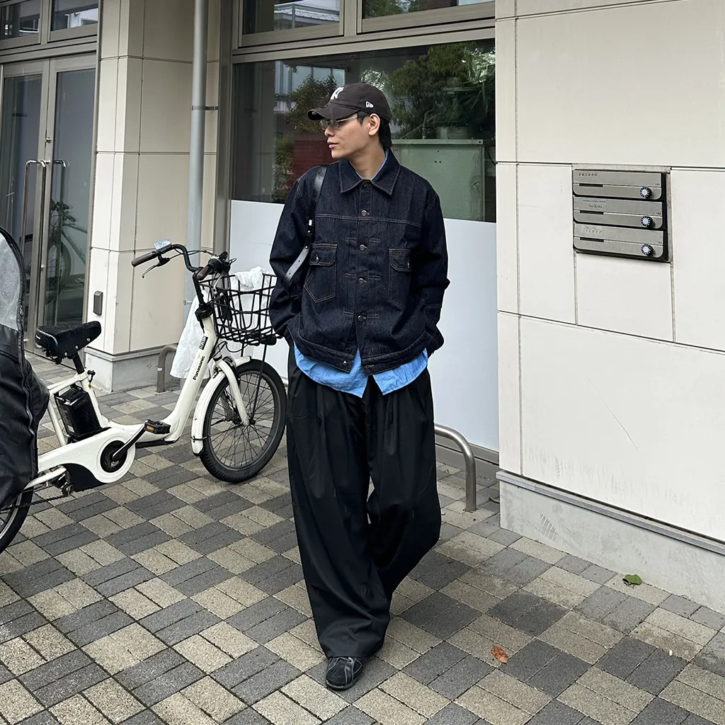 タックデザインワイドスラックス
