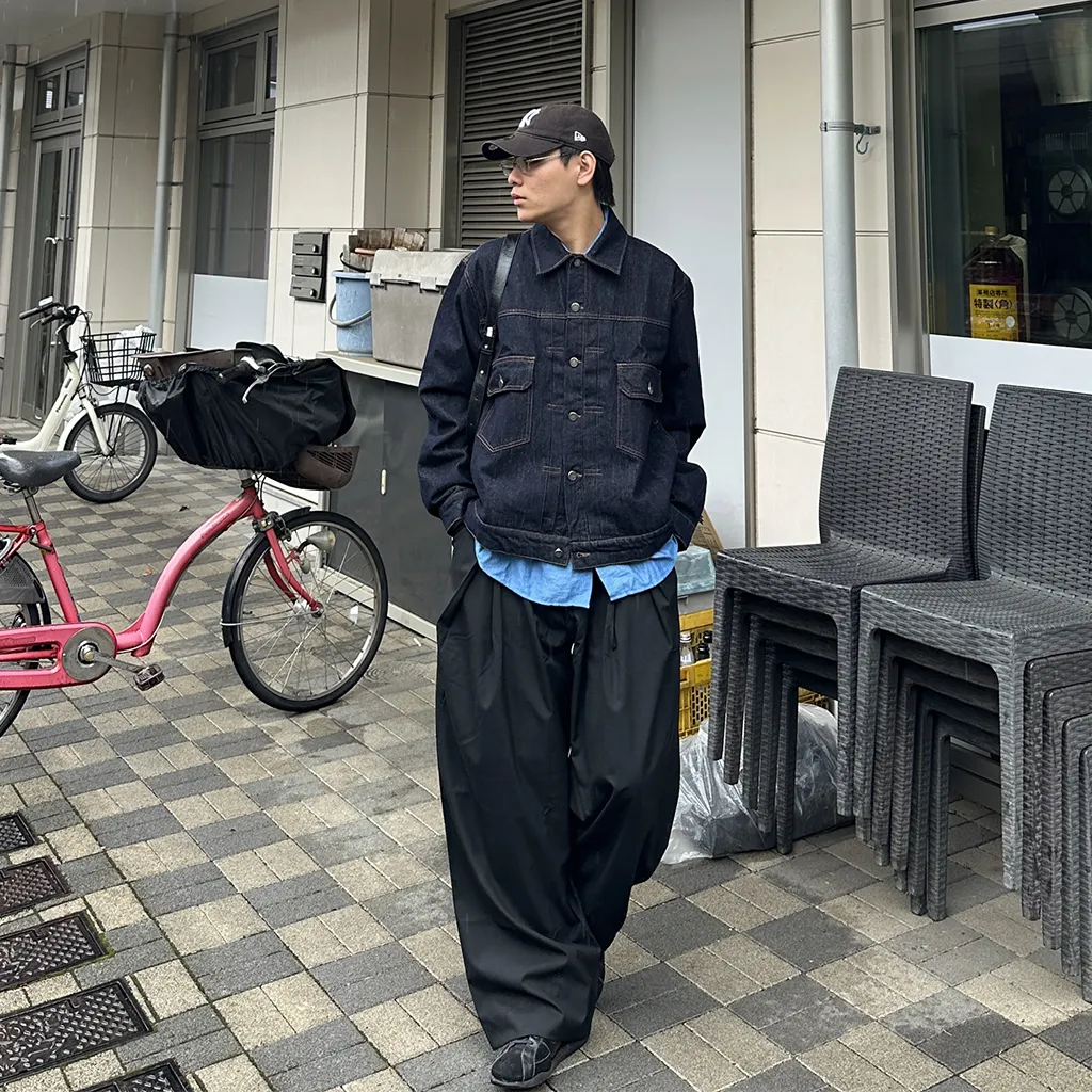 タックデザインワイドスラックス