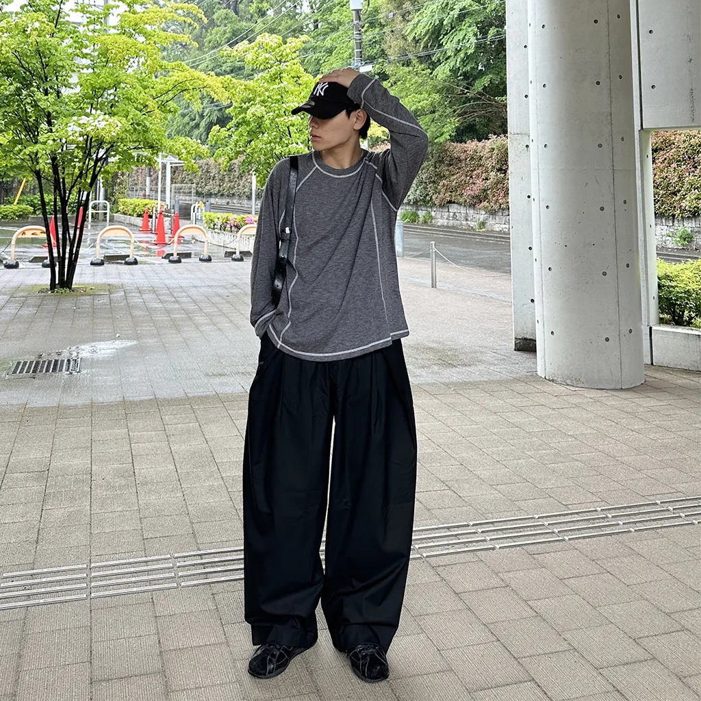 タックデザインワイドスラックス