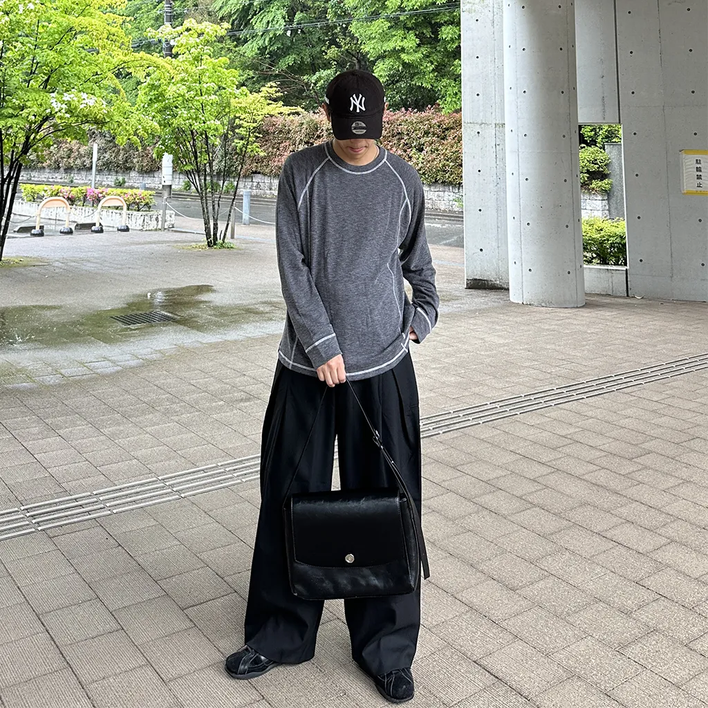 タックデザインワイドスラックス