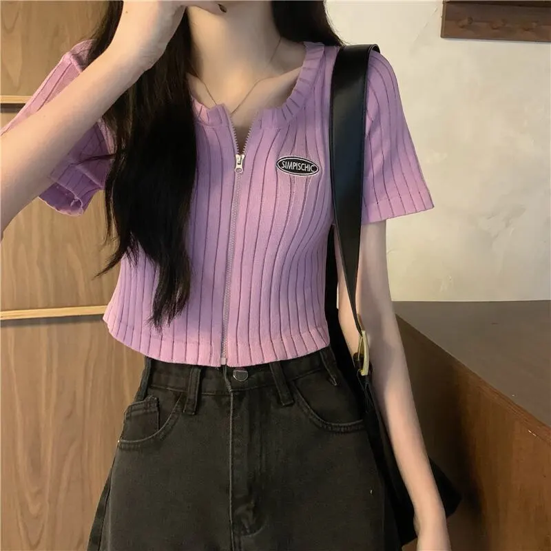トップス Tシャツ ファッション 半袖 ブラック ホワイト レッド パープル グレー