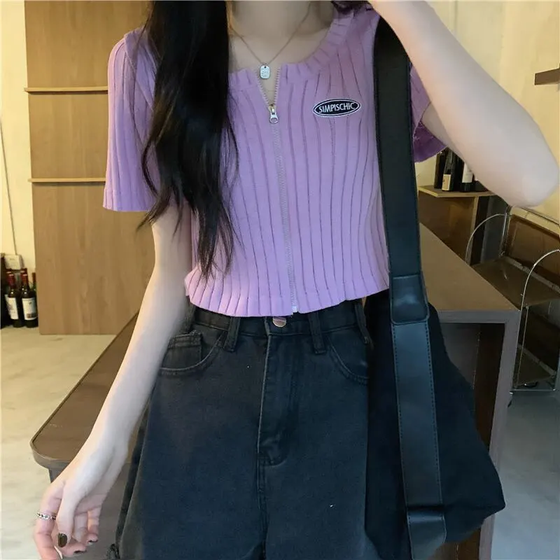 トップス Tシャツ ファッション 半袖 ブラック ホワイト レッド パープル グレー