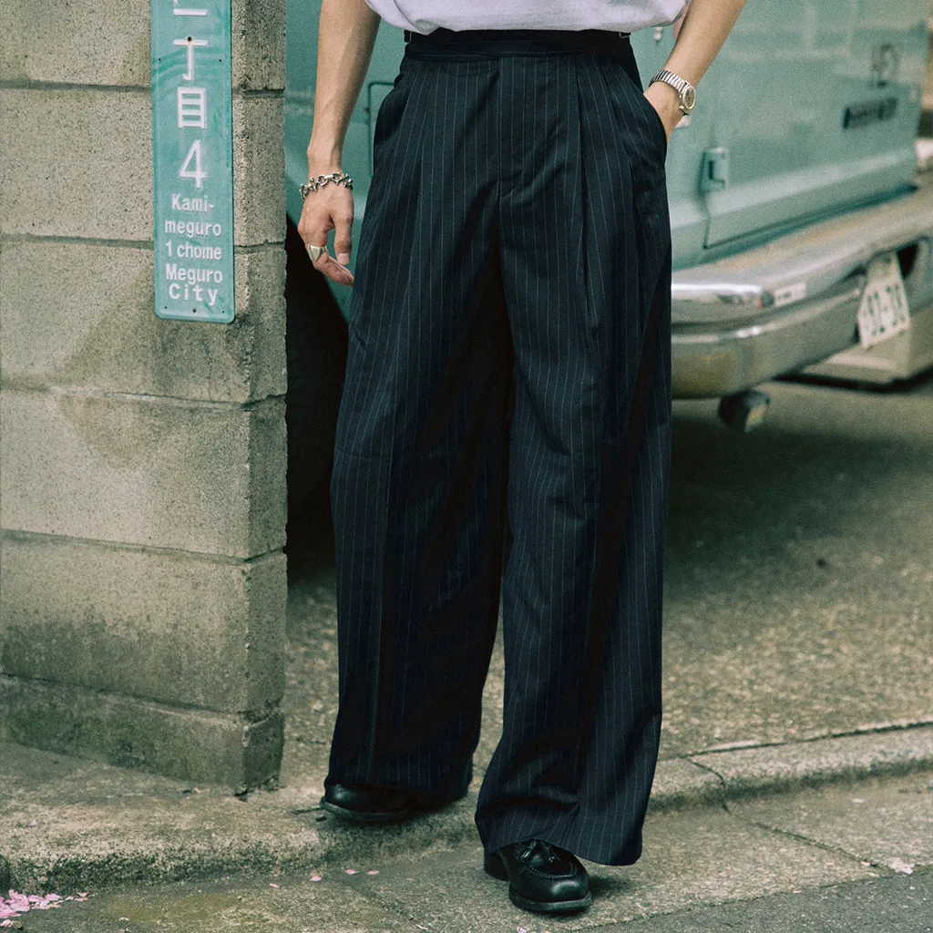 ピンタックグルカパンツ
