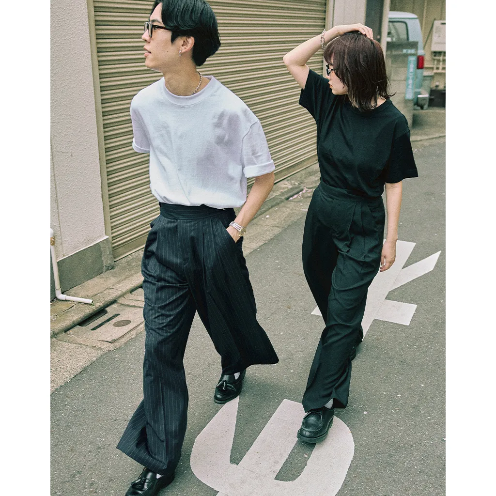 ピンタックグルカパンツ