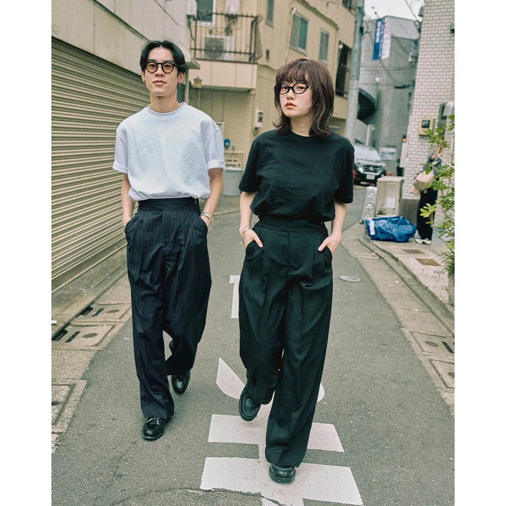 ピンタックグルカパンツ