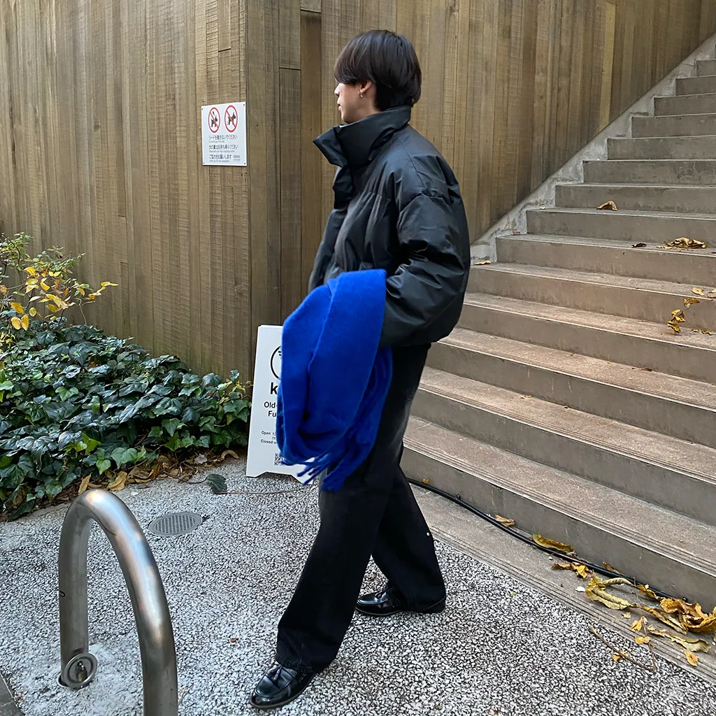 スリットステッチワイドデニムパンツ