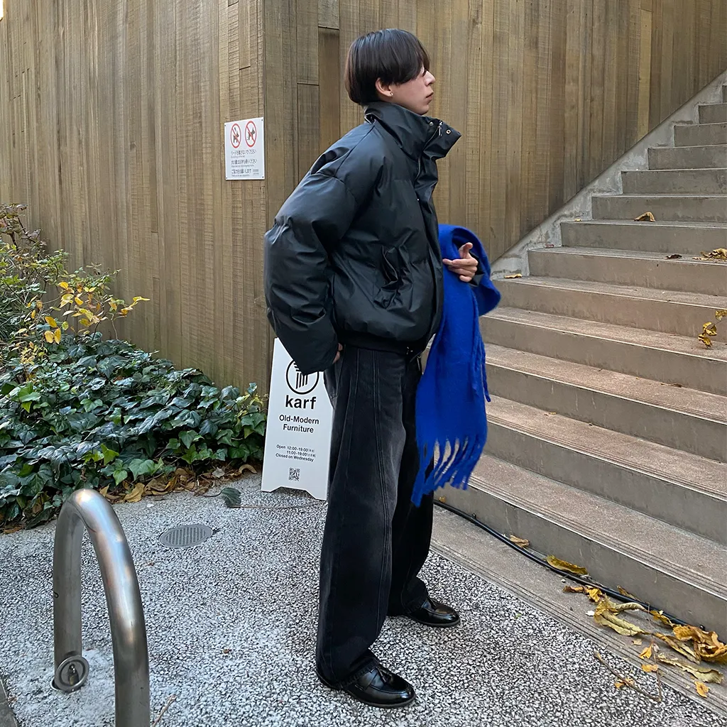 スリットステッチワイドデニムパンツ