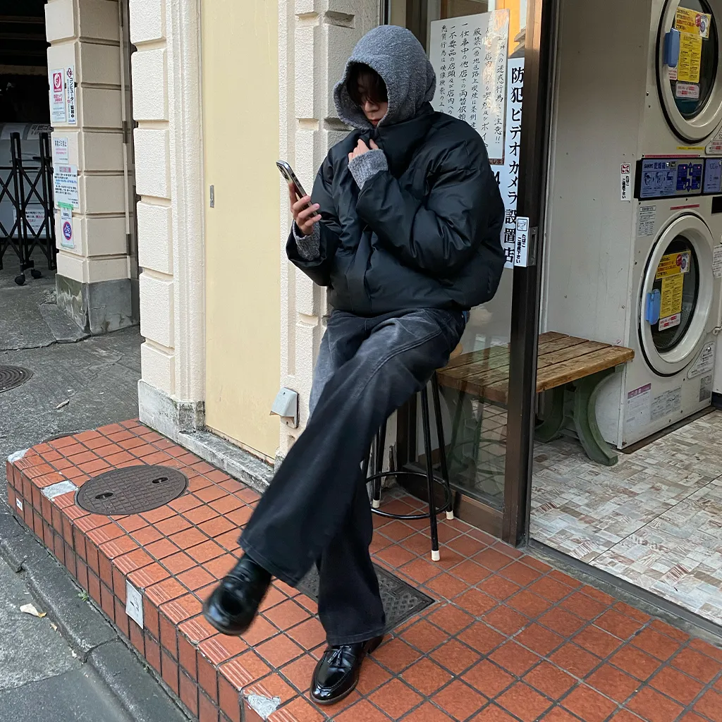 スリットステッチワイドデニムパンツ