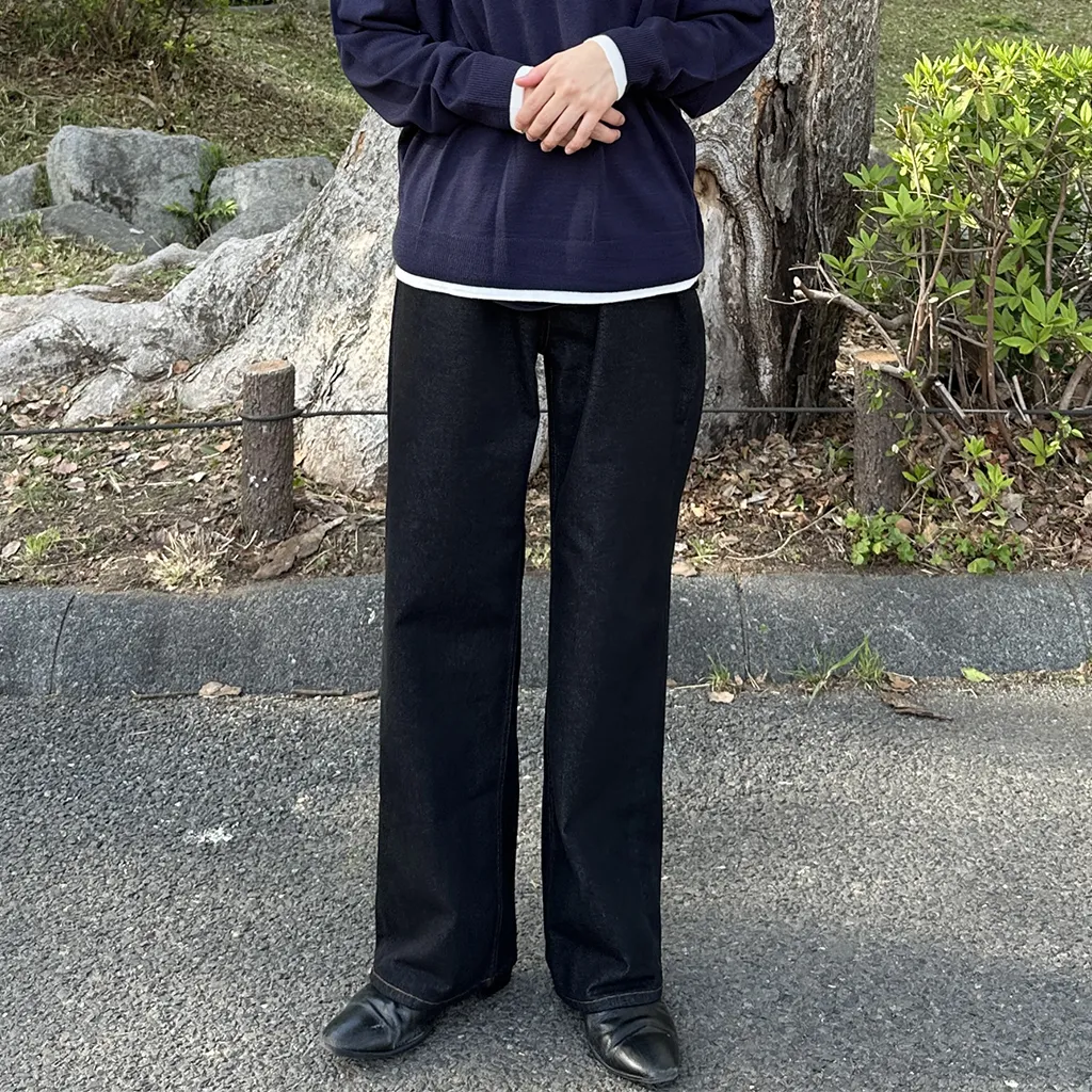 ワイドデニムパンツ