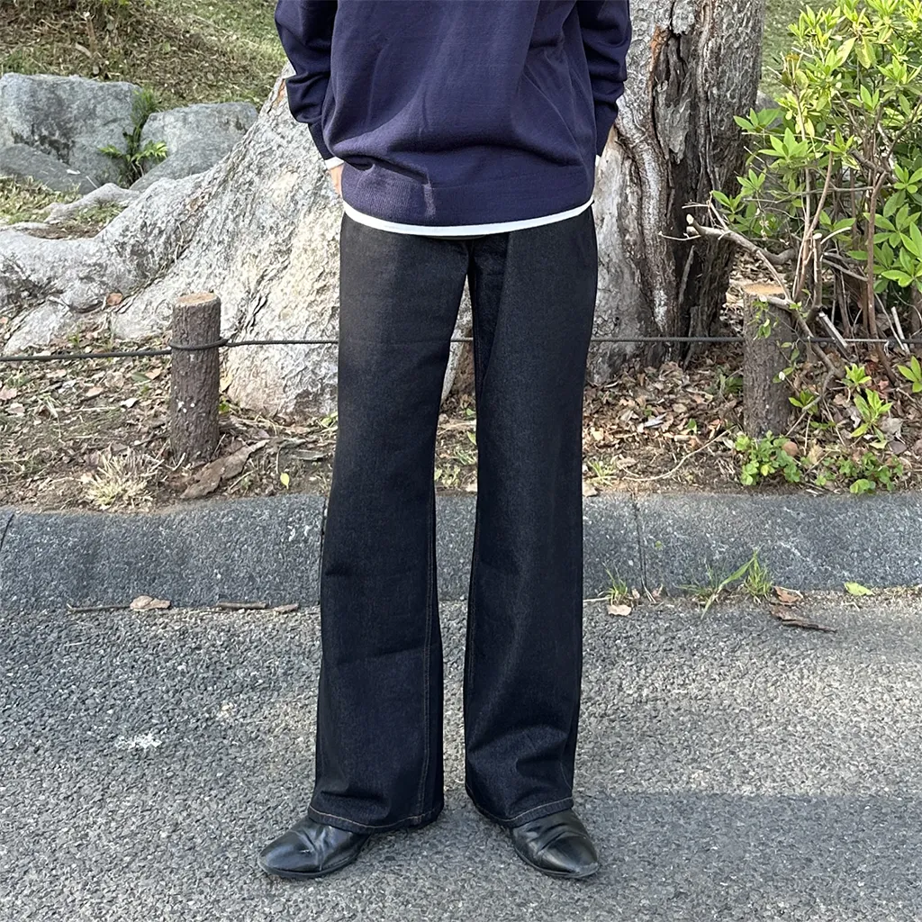 ワイドデニムパンツ