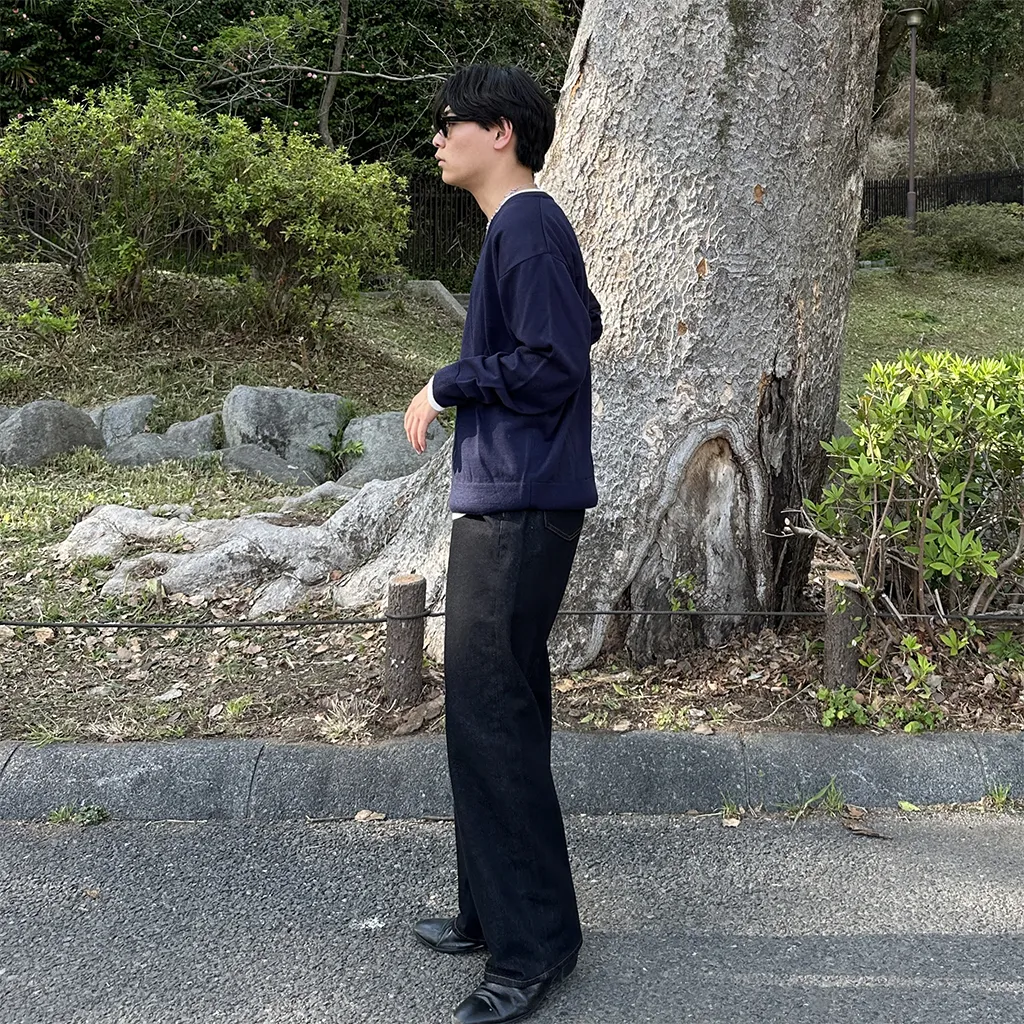 ワイドデニムパンツ