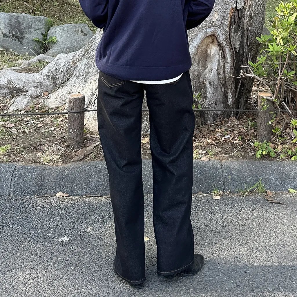 ワイドデニムパンツ