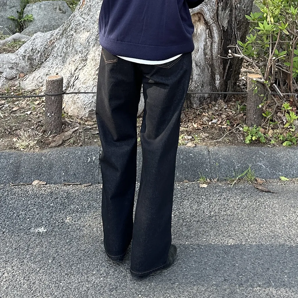 ワイドデニムパンツ
