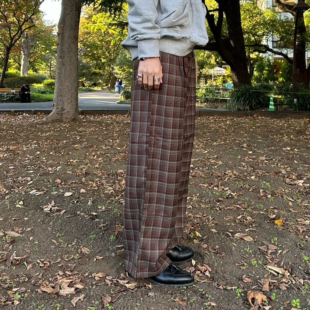 (ユニセックス) バックバンディングチェックスラックス