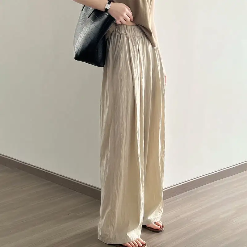 ボトムス カジュアルパンツ 4色展開 無地 ベージュ ライトコーヒー色 ダークグレー ブラック