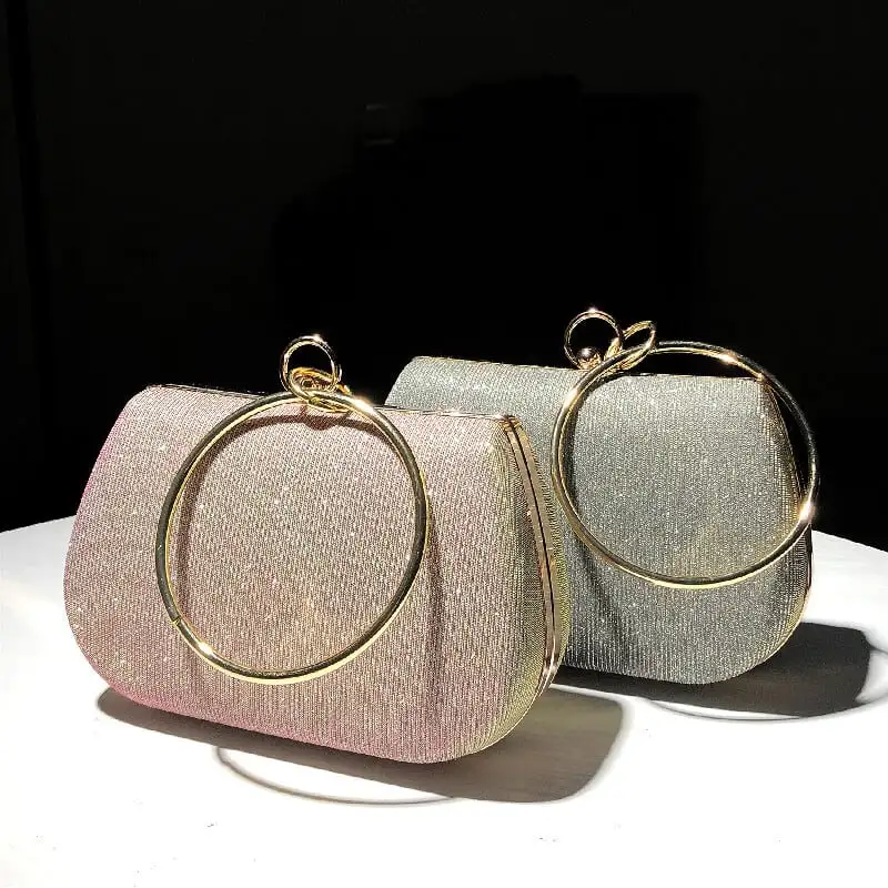 バッグ キラキラ パーティーバック 7色展開 結婚式バッグ チェーンバッグ 手持ちバッグ 二次会 宴会 演奏会