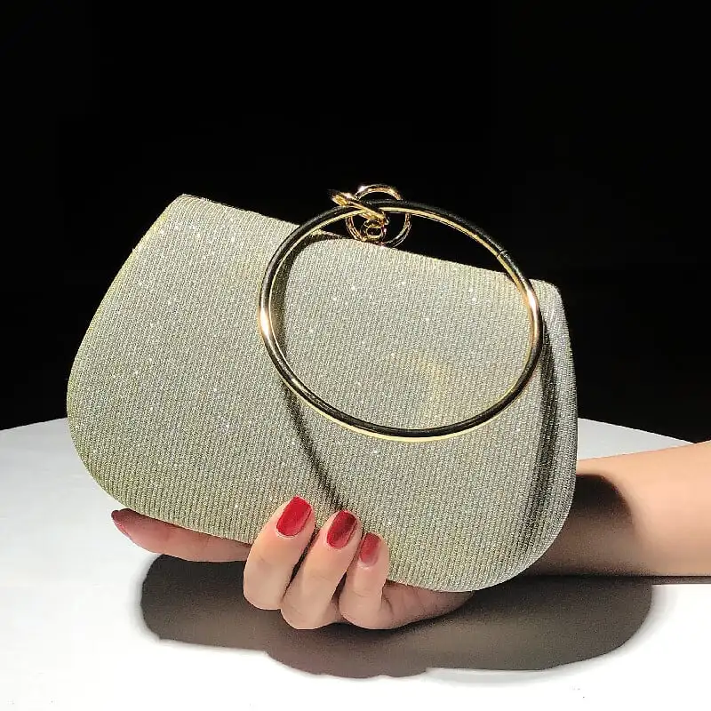 バッグ キラキラ パーティーバック 7色展開 結婚式バッグ チェーンバッグ 手持ちバッグ 二次会 宴会 演奏会
