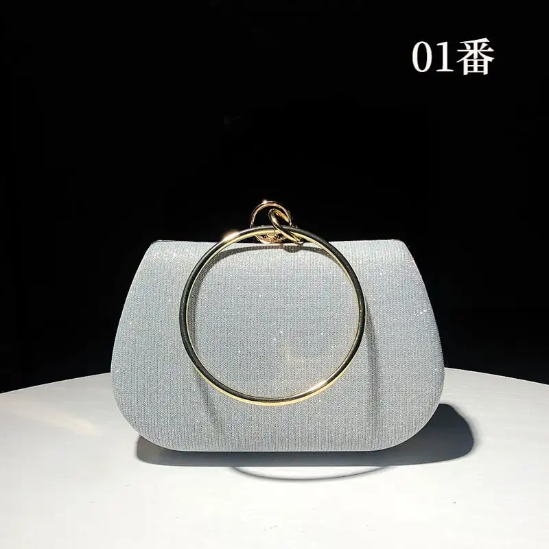 バッグ キラキラ パーティーバック 7色展開 結婚式バッグ チェーンバッグ 手持ちバッグ 二次会 宴会 演奏会