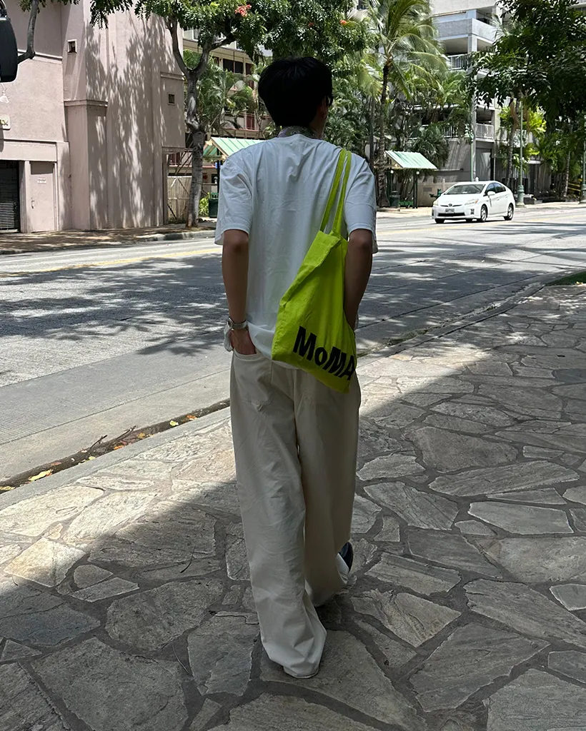 （ユニセックス）コットンワイドパンツ