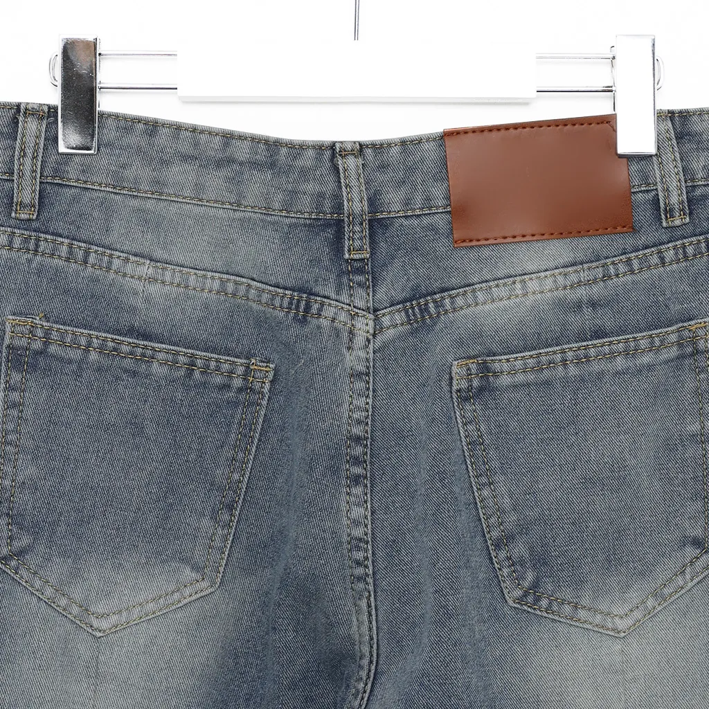 [秋再入荷](ユニセックス) ウォッシュライトデニムパンツ