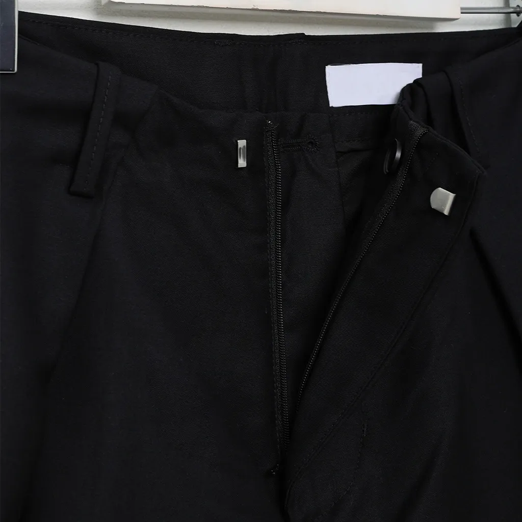 [秋再入荷](unisex) ダブルウエストユニークワイドスラックス