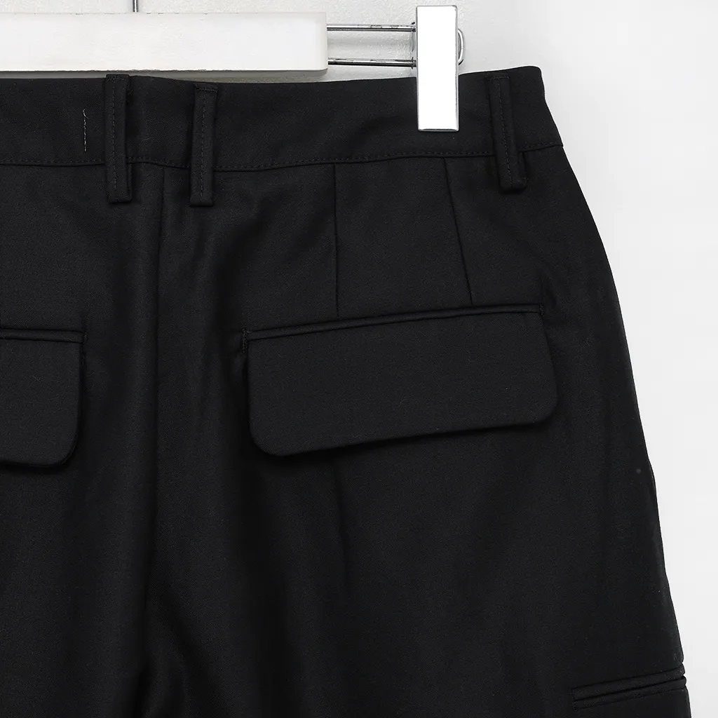 [秋再入荷](unisex) ウエストフォールドワイドバルーンスラックス