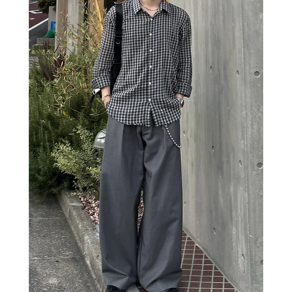 チェックソフトルーズシャツ