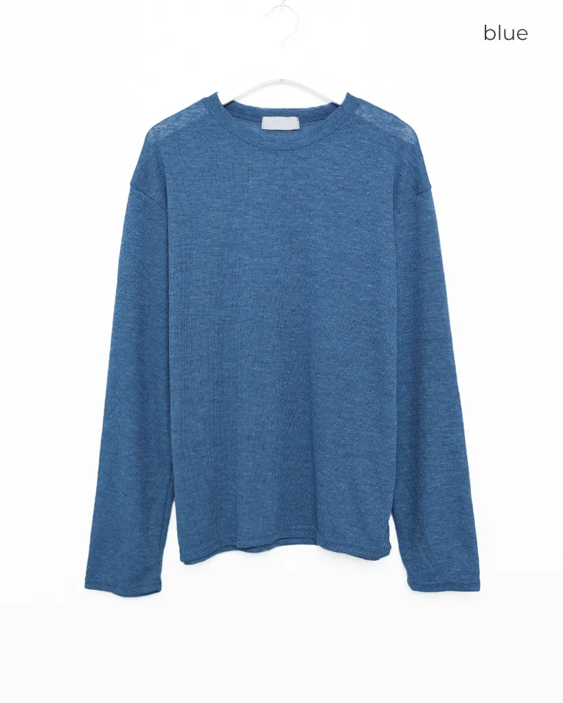 ユニセックス ルーズフィット 長袖Tシャツ