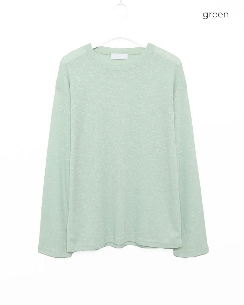 ユニセックス ルーズフィット 長袖Tシャツ