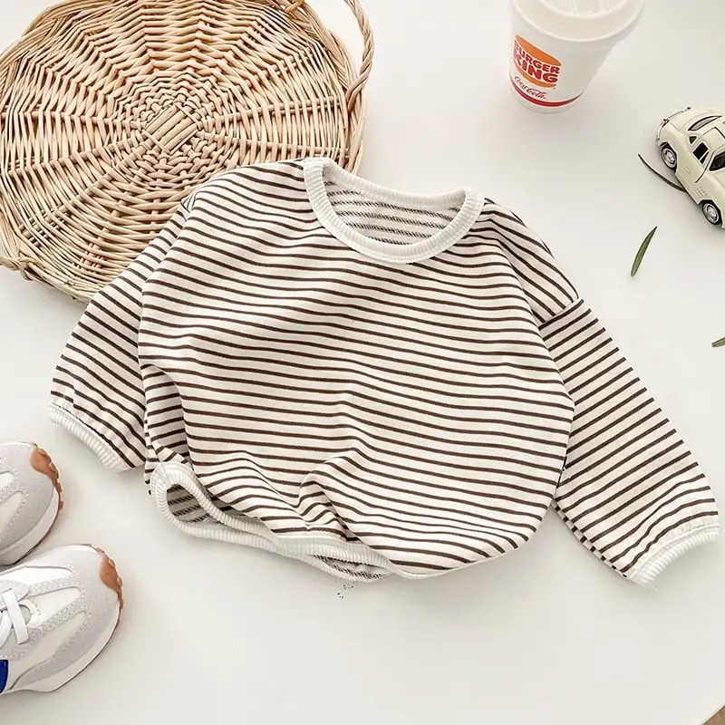 【66-100cm】ダブルボタンデニムサロペット/トップス