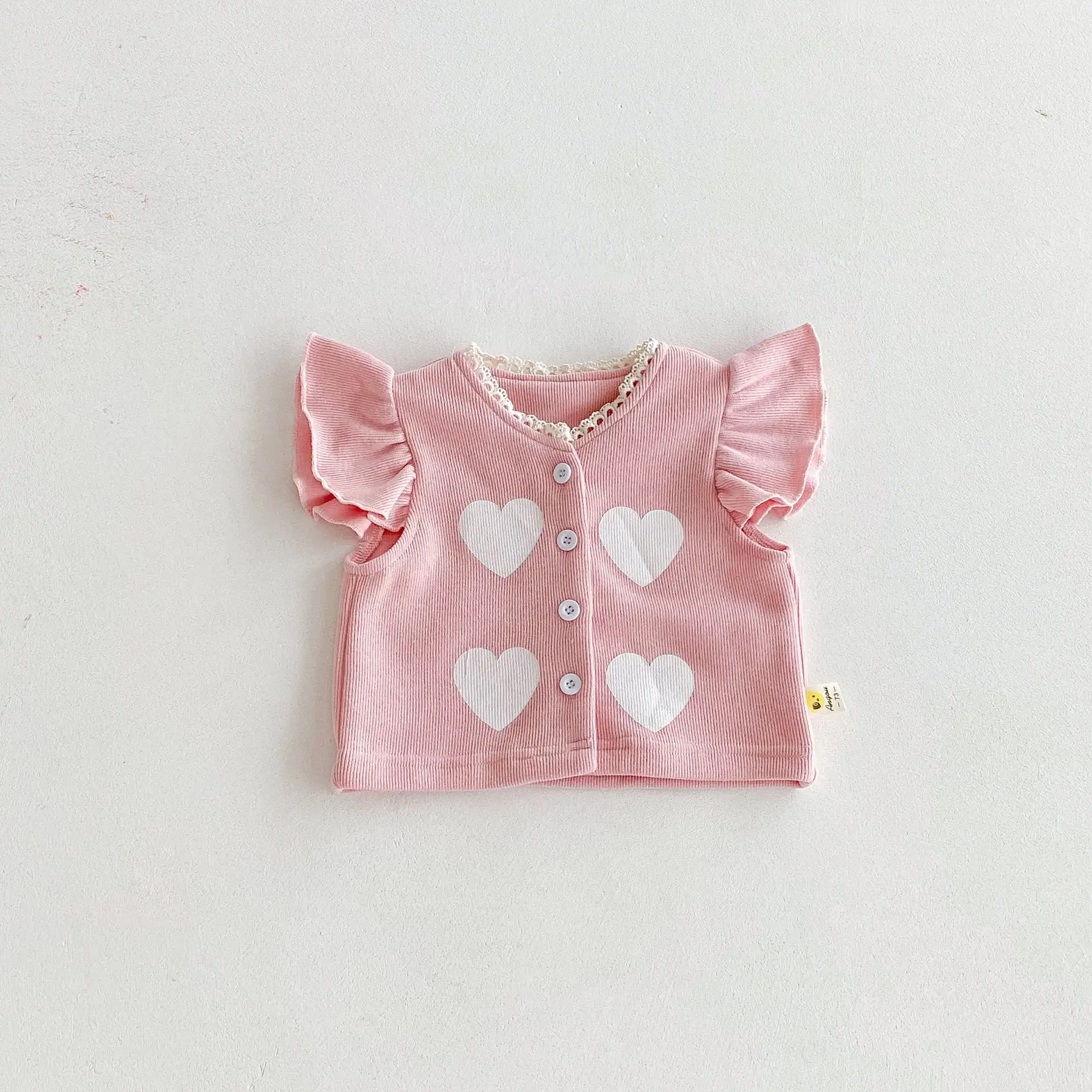 【66-100cm】可愛いフリルハートベスト