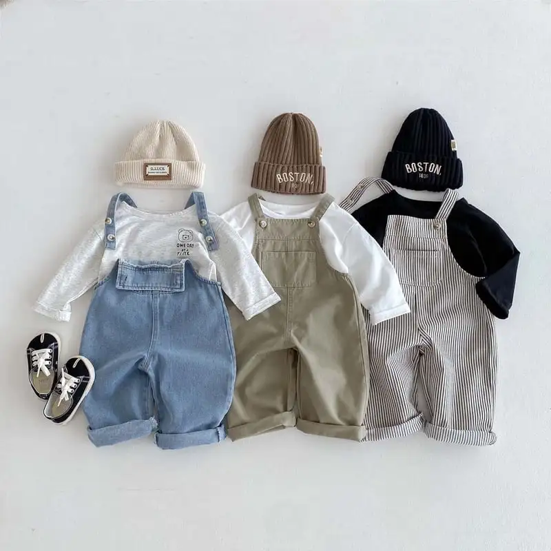 【80-120cm】オシャレベーシックサロペット