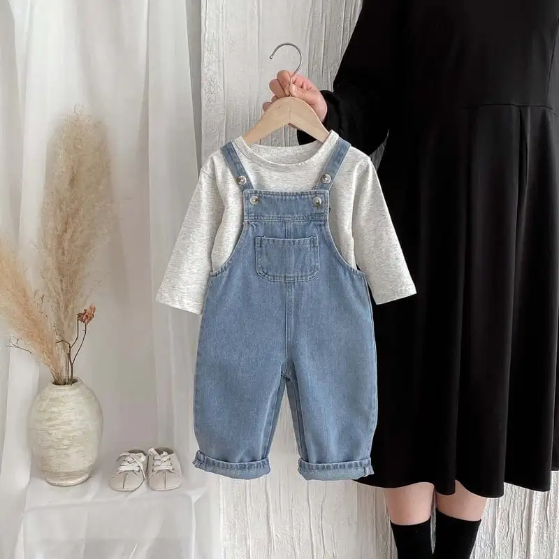 【80-120cm】オシャレベーシックサロペット