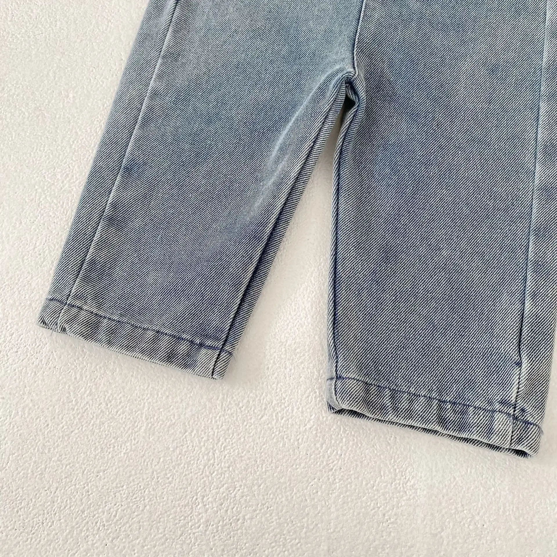 【73-110cm】ポケット付きデニムサロペット