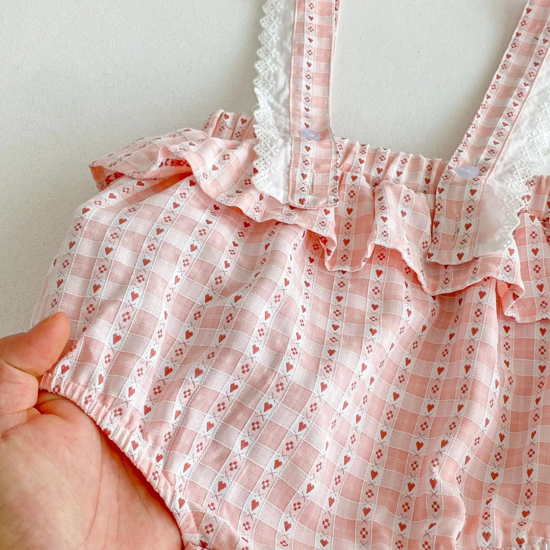 【66-100cm】可愛いピンクサロペット＆Ｔシャツ＆帽子