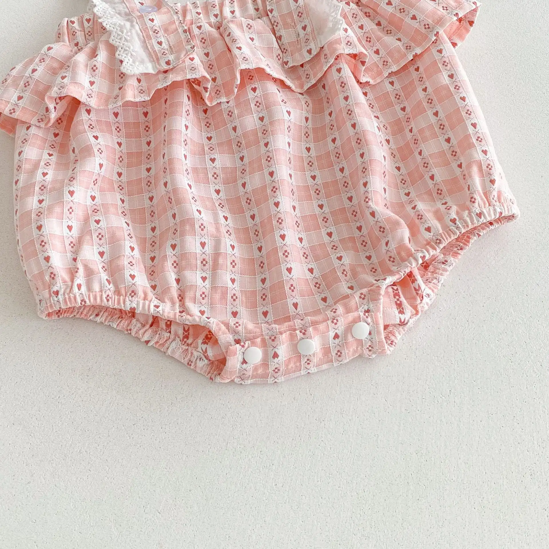 【66-100cm】可愛いピンクサロペット＆Ｔシャツ＆帽子