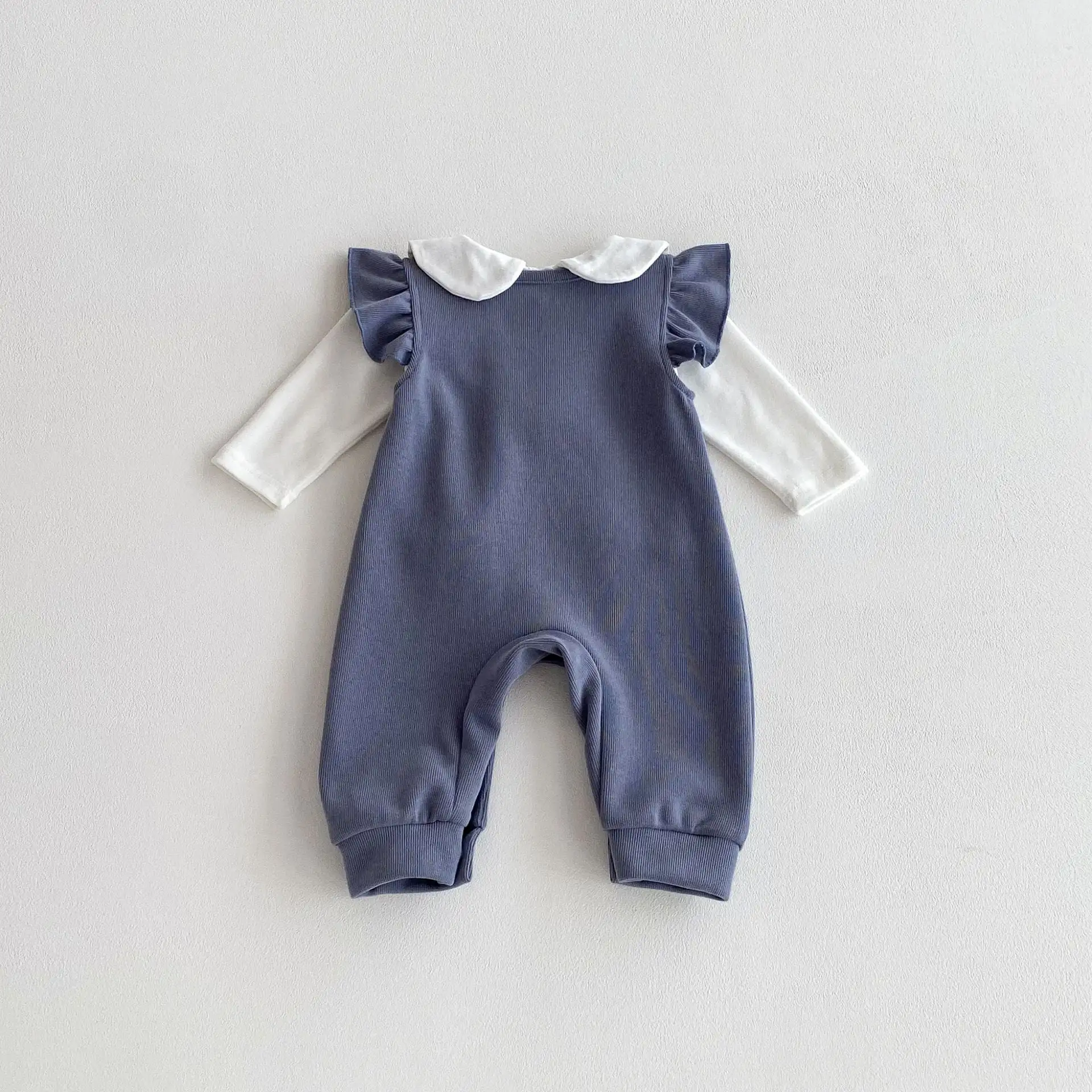 【66-100cm】ローズグレーオールインワン