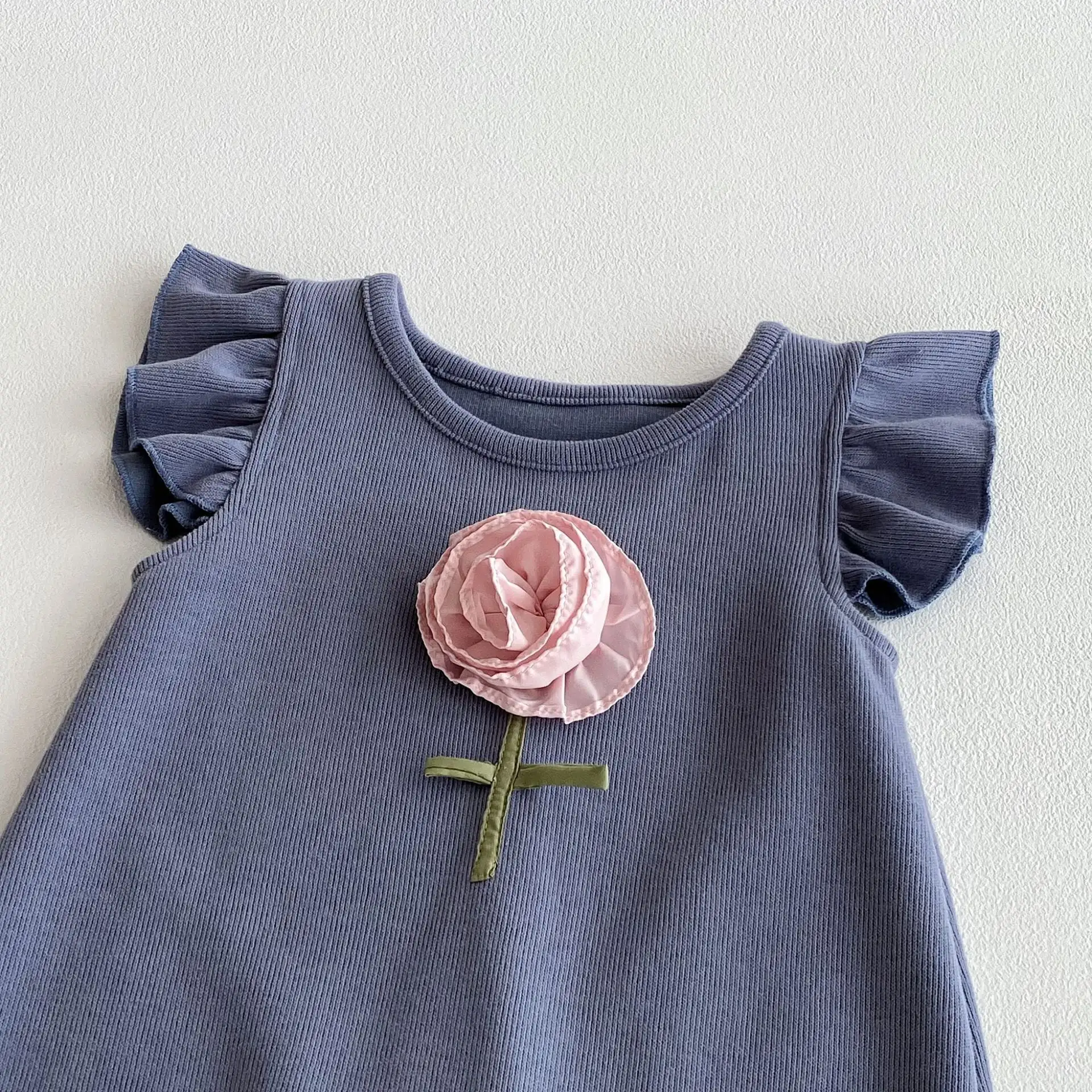 【66-100cm】ローズグレーオールインワン