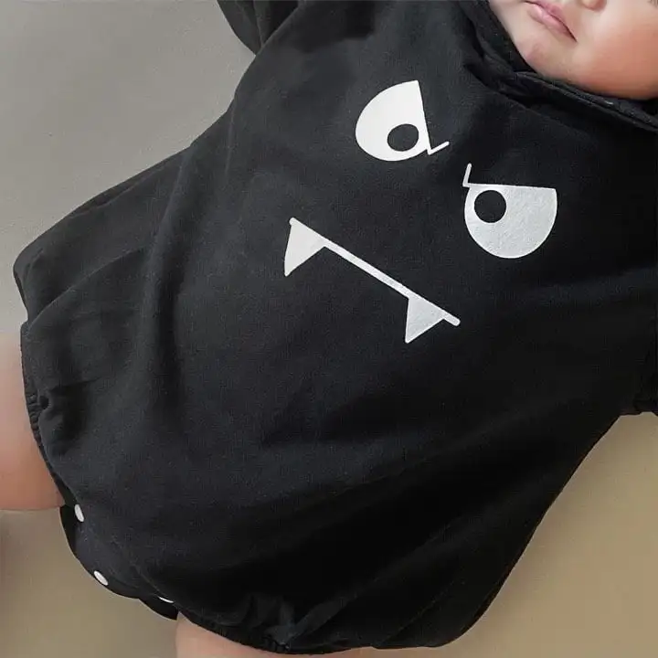 【66-90cm】小悪魔フーディロンパース